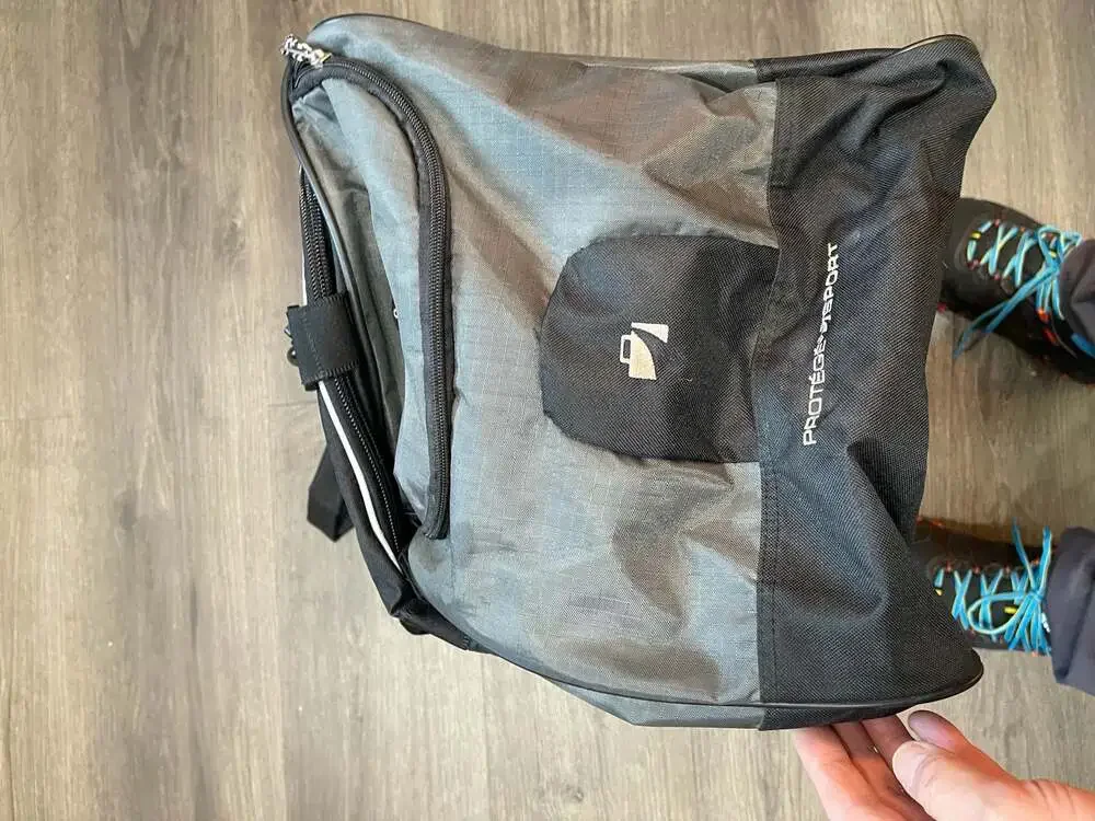 Protege Sport Large Black and Gray Heavy Duty Rolling Duffle Bag with Multiple P